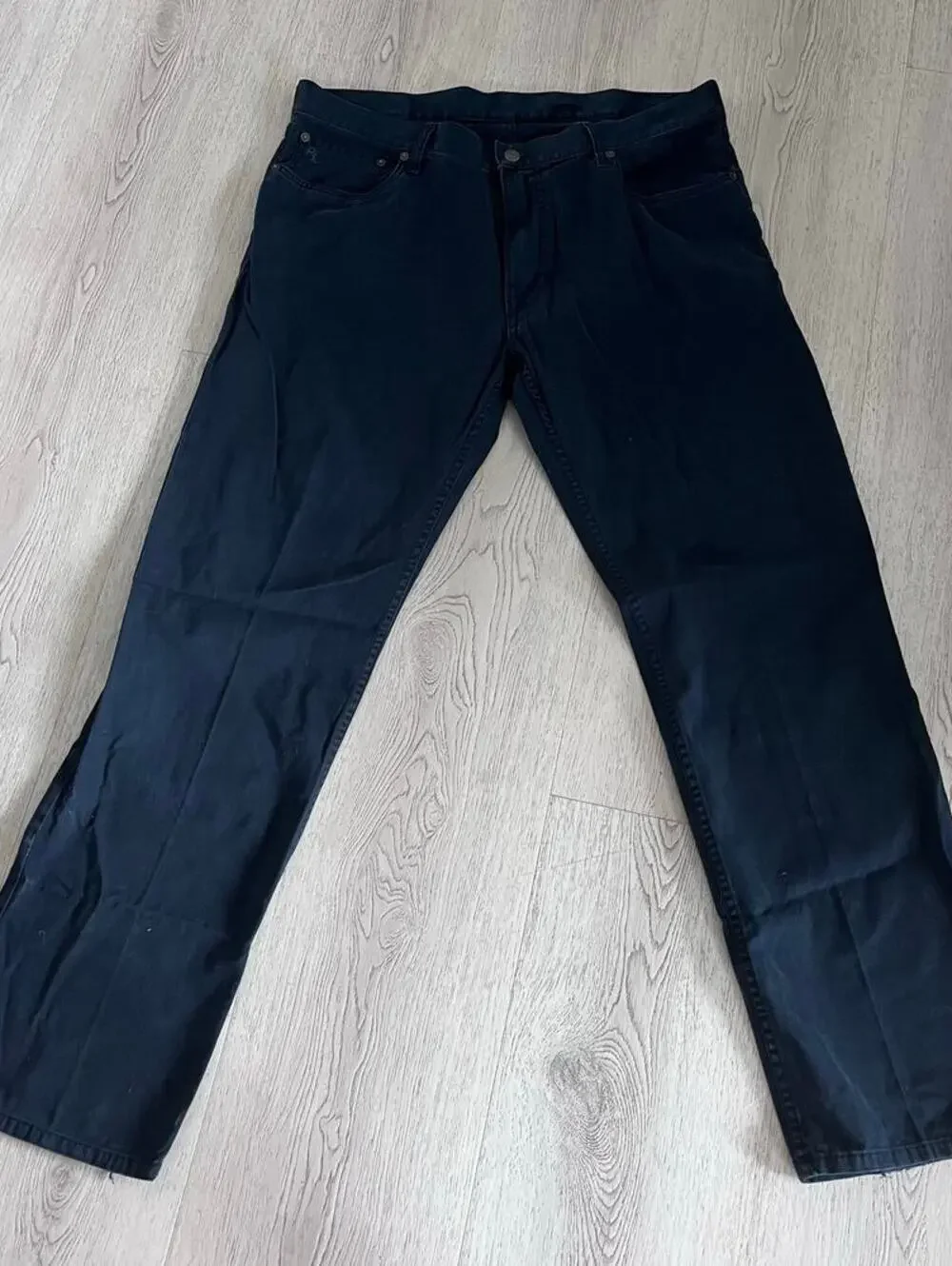 Polo Ralph Lauren Men’s Black Jeans 38x32 Classic Fit Straight Leg Denim Pants